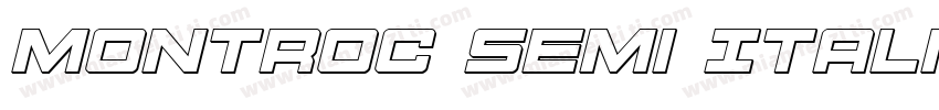 Montroc Semi Italic Semi Italic字体转换
